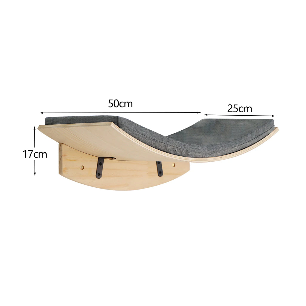 Hamac mural pour chat en bois – repose-mur design et confortable